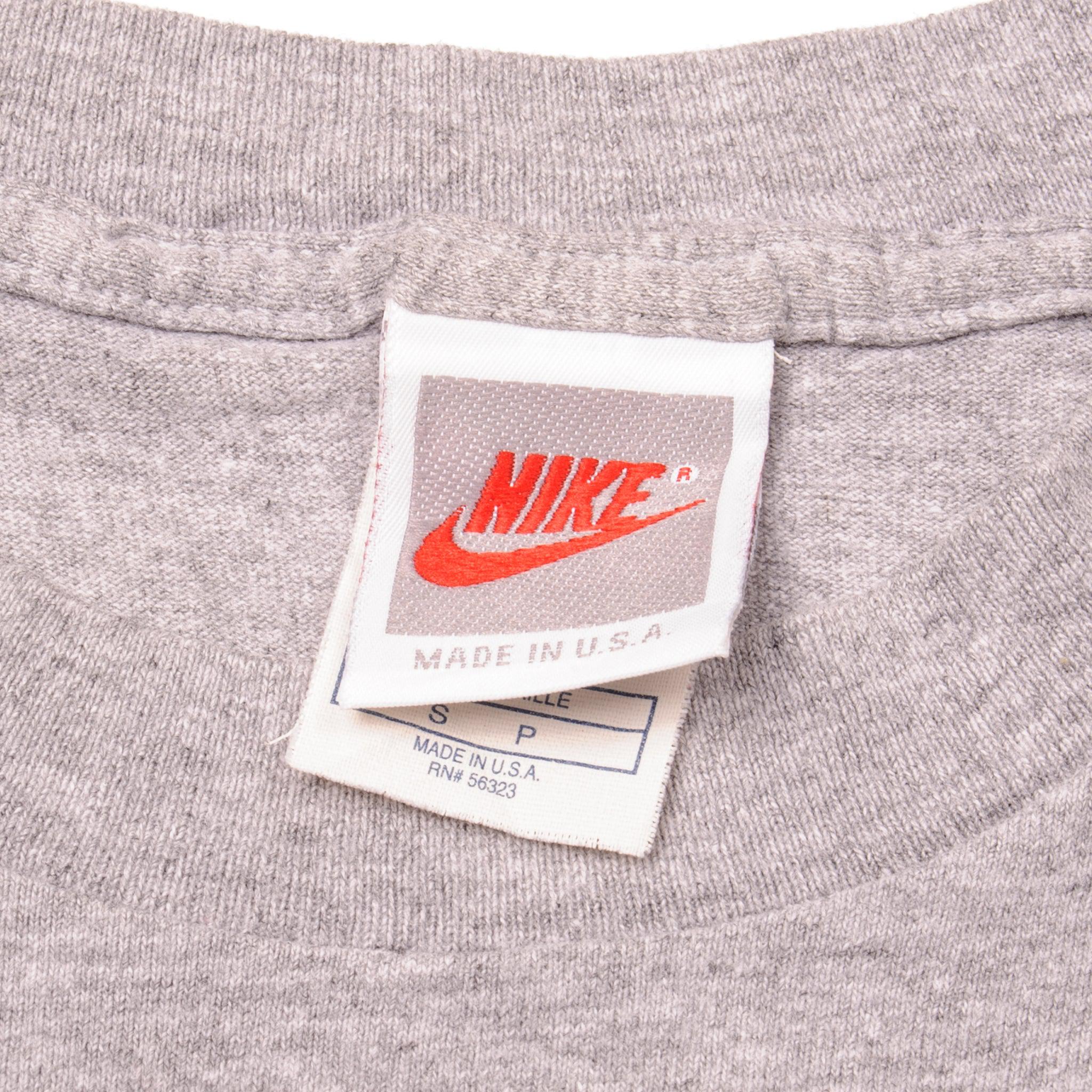 Vintage Nike Tee Shirt 80s 90s Size Medium Made in USA Swoosh