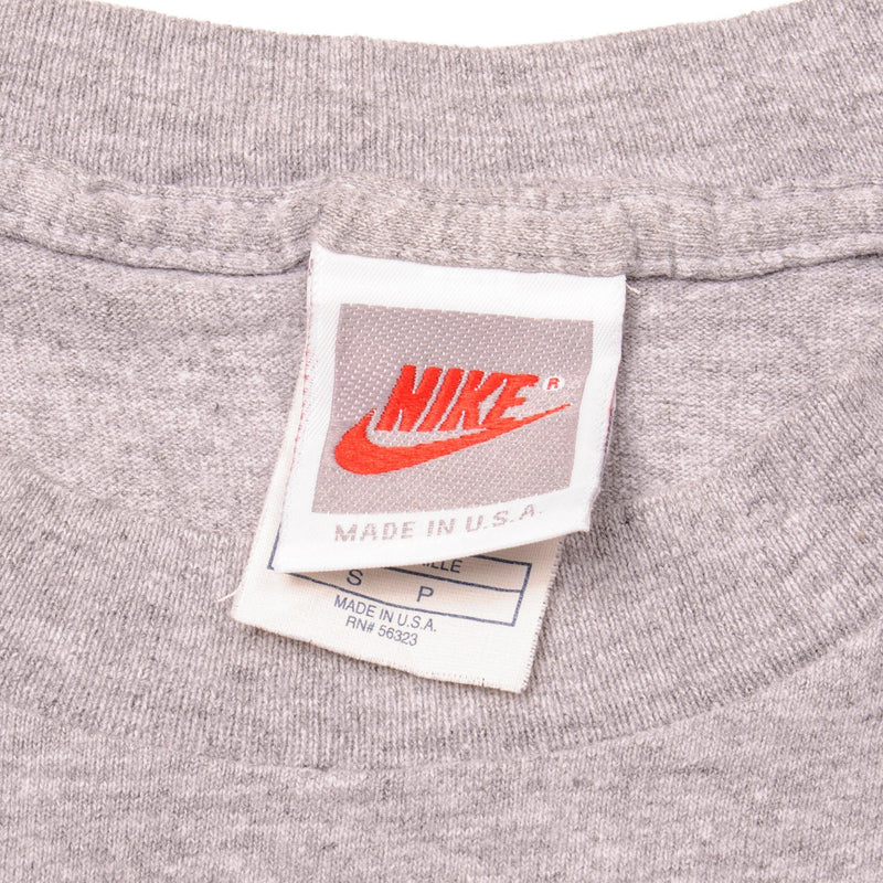 Vintage 90's Nike Swoosh Definition Logo Shirt Men's XXL 2XL USA Made Gray  G4-27
