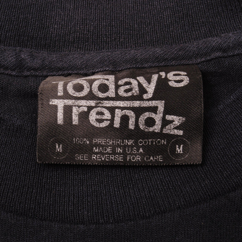 Vintage World Championship Wrestling New World Order Today's Trendz Tee Shirt 1998 Size Medium Made In USA.