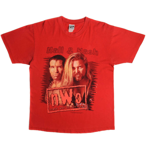 Vintage World Champion Wrestling New World Order Hall & Nash Tee Shirt 1998 Size Large.