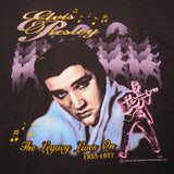 Vintage Elvis Presley The Legacy Lives On  Alore Tee Shirt 1996 Size XL Made In USA with single stitch sleeves.