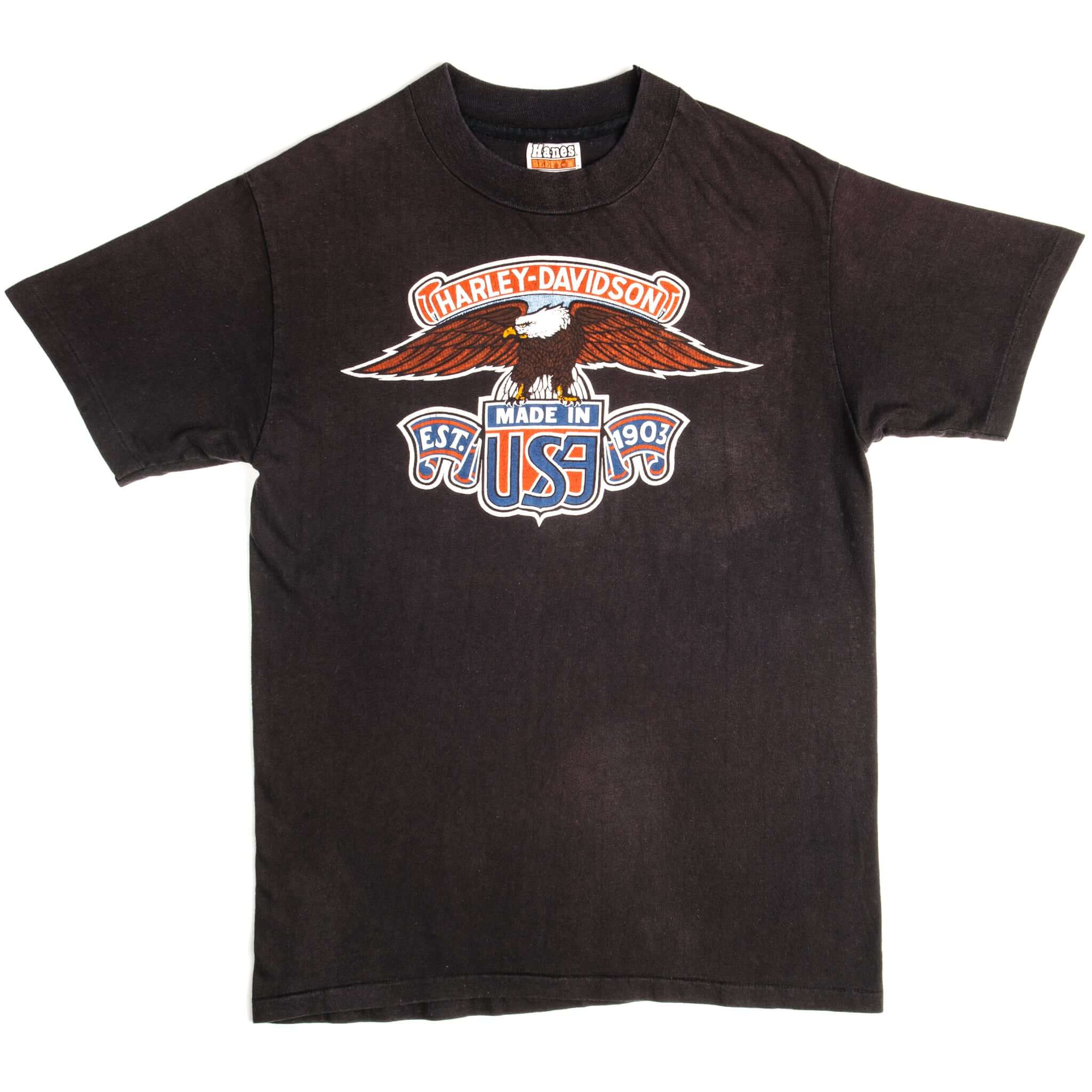 VINTAGE HARLEY DAVIDSON TEE SHIRT EARLY 1980S SIZE MEDIUM MADE IN USA