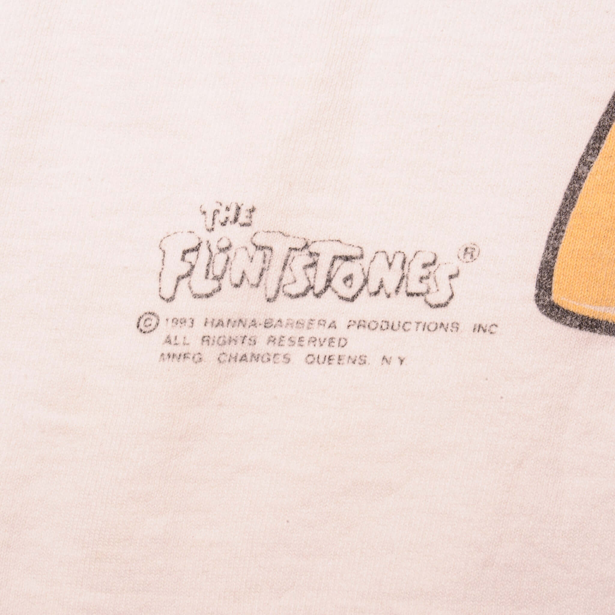 VINTAGE THE FLINTSTONES TEE SHIRT 1993 SIZE XL