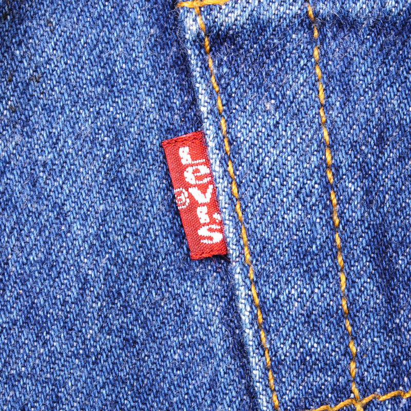 VINTAGE LEVIS 501 JEANS INDIGO 1990'S SIZE W35 L32 MADE IN USA