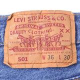 VINTAGE LEVIS 501 JEANS INDIGO 1988-1993 SIZE W33 L29 MADE IN USA