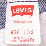 VINTAGE LEVIS 501 JEANS INDIGO 1988-1993 SIZE W34 L32 MADE IN USA