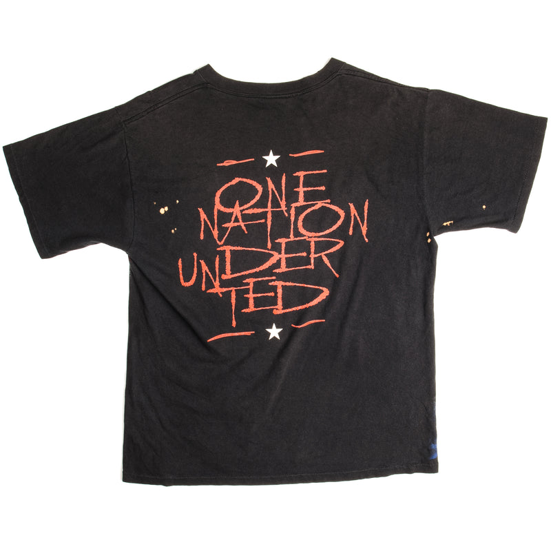 Vintage Ted Nugent One Nation Under Ted Tee Shirt 1990S Size Large With Single Stitch Sleeves.