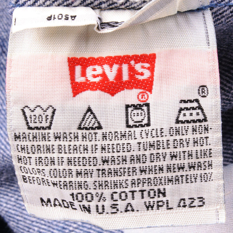 VINTAGE LEVIS 501 JEANS INDIGO 1990'S SIZE W32 L30 MADE IN USA