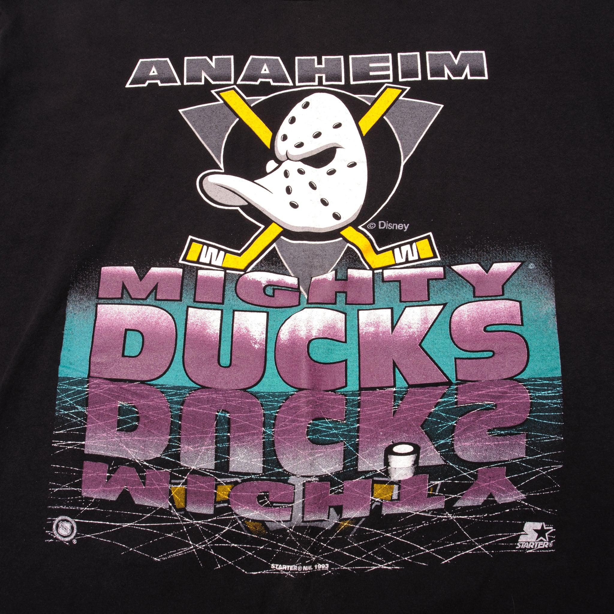 VINTAGE NHL Hockey Anaheim Mighty Ducks Inaugural Season 1993 1994 XL  T-Shirt