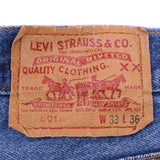VINTAGE LEVIS 501 JEANS INDIGO 1988-1993 SIZE W32 L32 MADE IN USA