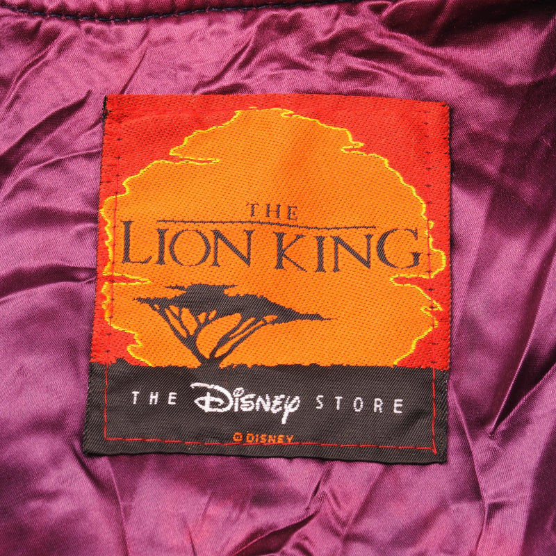 Beautiful bomber jacket Disney The Lion King with suede sleeves and two beautiful embroideries, 1994 Size Medium Made in USA.