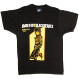 Vintage Joan Jett And The Blackhearts Up Your Alley Tour 1988 Tee Shirt Size Small Made In USA With Single Stitch Sleeves.