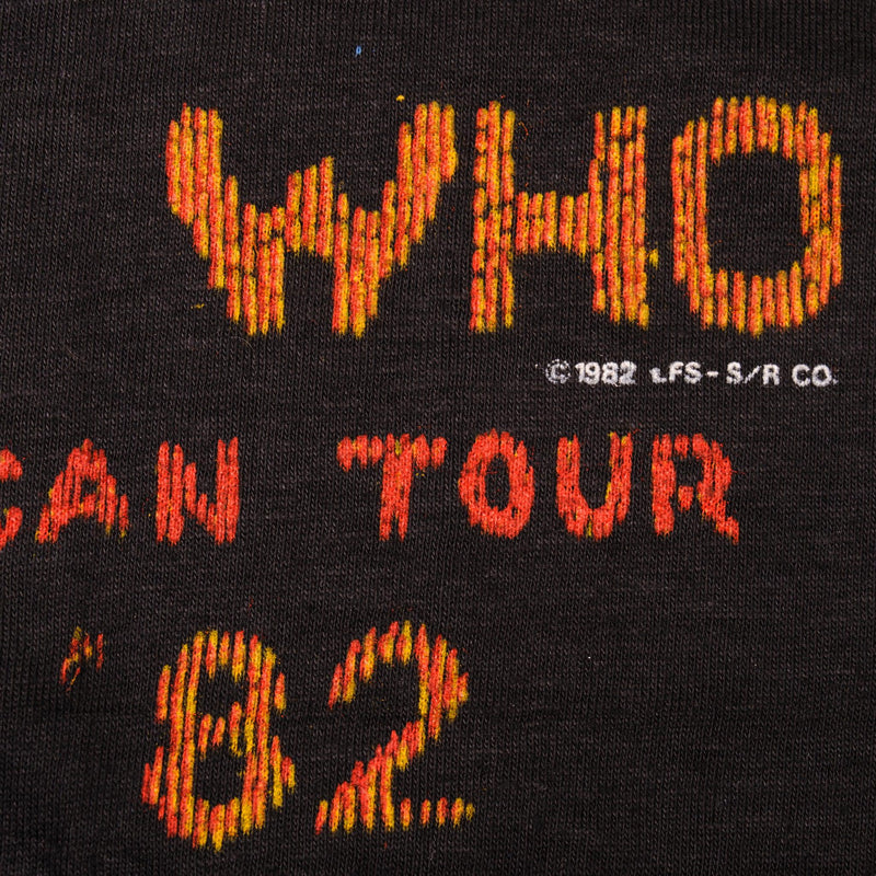 VINTAGE THE WHO AMERICAN TOUR 1982 TEE SHIRT 1982 SIZE SMALL MADE IN USA