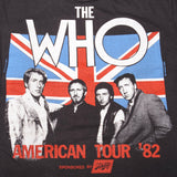 VINTAGE THE WHO AMERICAN TOUR 1982 TEE SHIRT 1982 SIZE SMALL MADE IN USA
