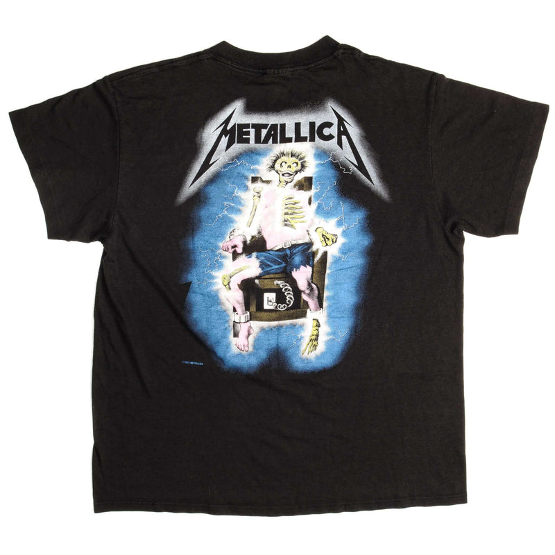 Vintage Metallica Metal Up Your Ass Spring Ford Classic Tee Shirt 1989 Size Medium Made In USA With Single Stitch Sleeves.