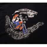 Vintage Bike Week Daytona Beach 83' Tee Shirt With Single Stitch Sleeve. Size Medium Made In USA.