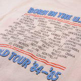 Vintage Bruce Springsteen And The E Street Band Born In USA World Tour 84-85 Tee Shirt Size Small. Made In USA.