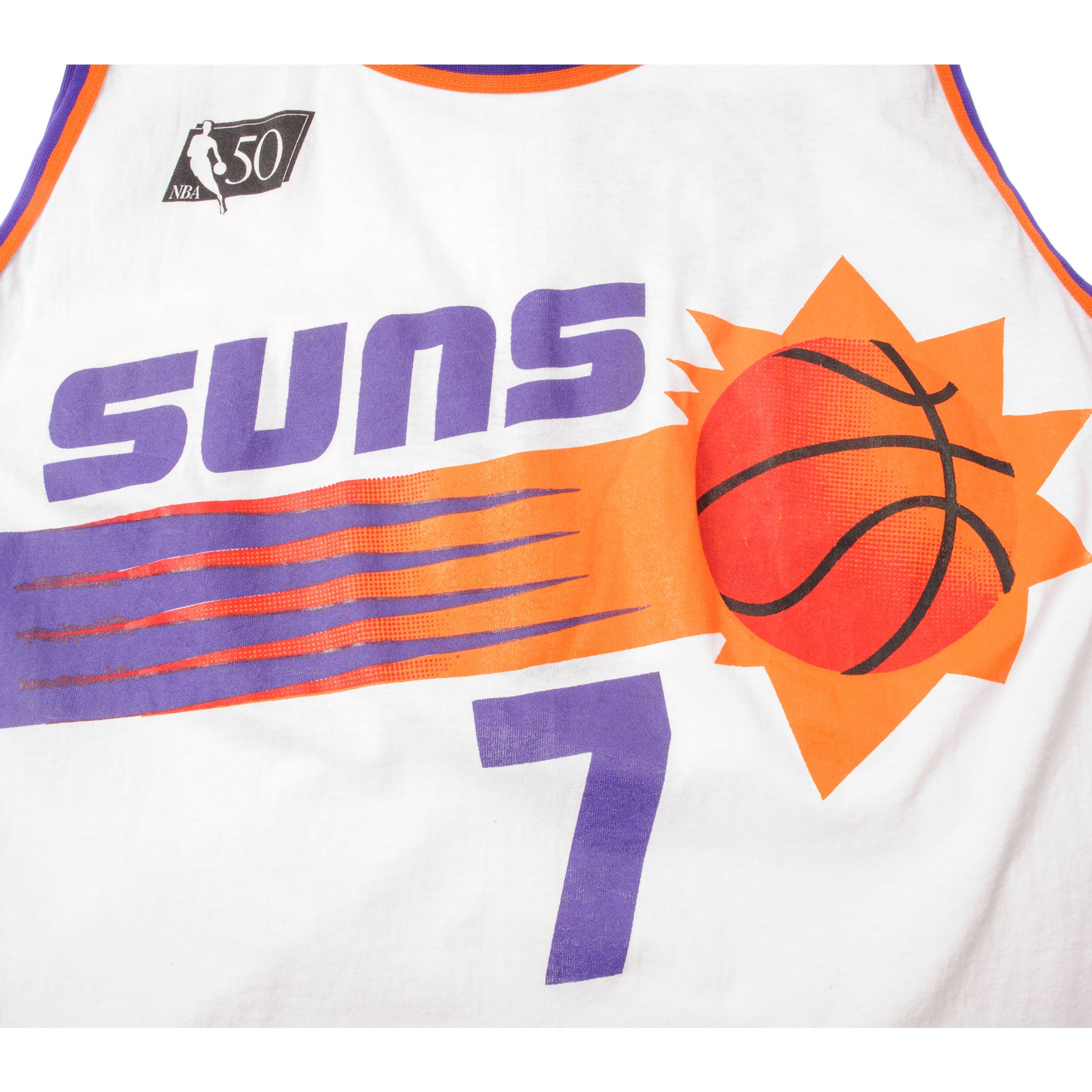 VINTAGE JERSEY SUNS 7 SIZE XL MADE IN USA – Vintage rare usa