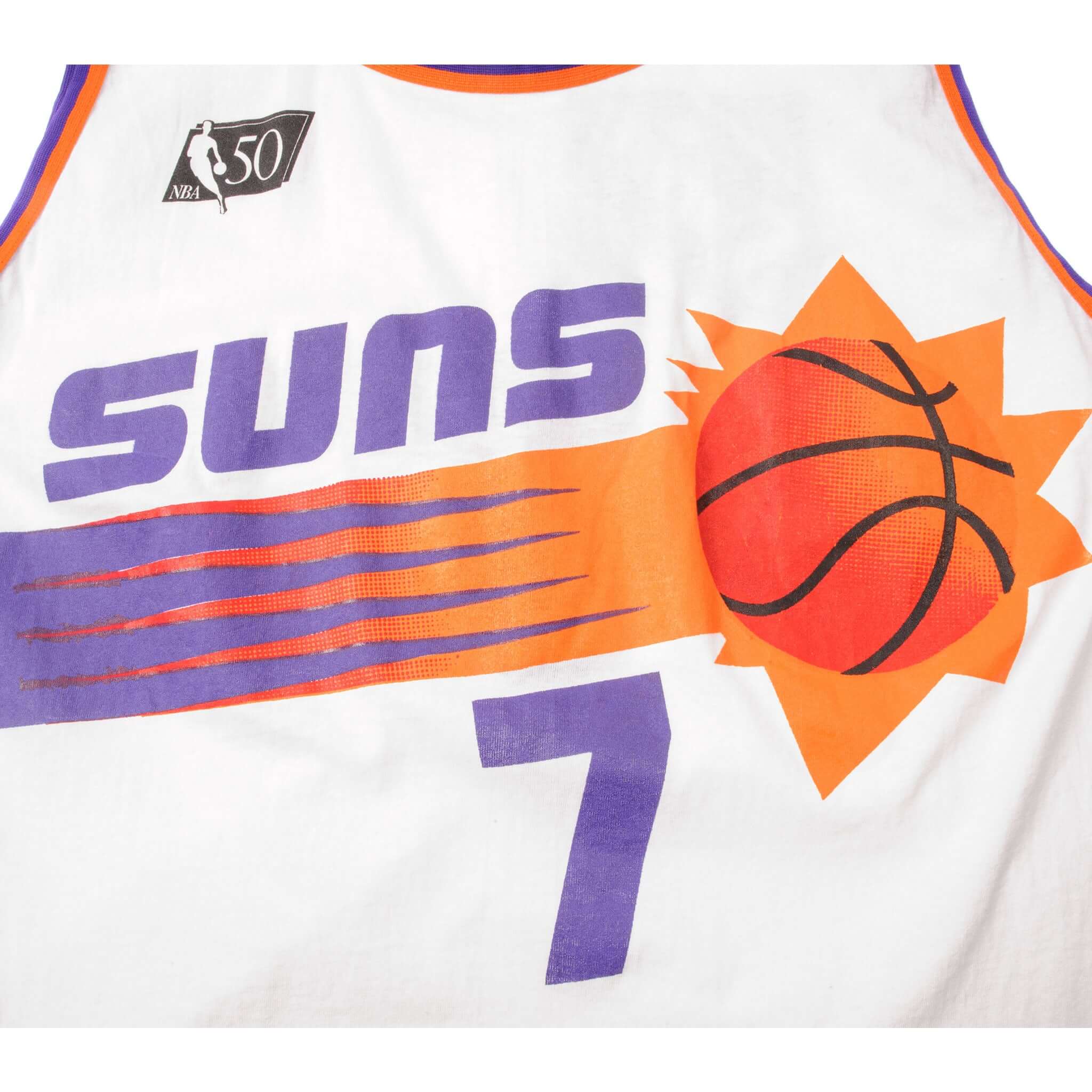 VINTAGE T-SHIRT LOGO 7 PHOENIX SUNS NBA SIZE LARGE 42-44 NBA BASKETBALL TEE