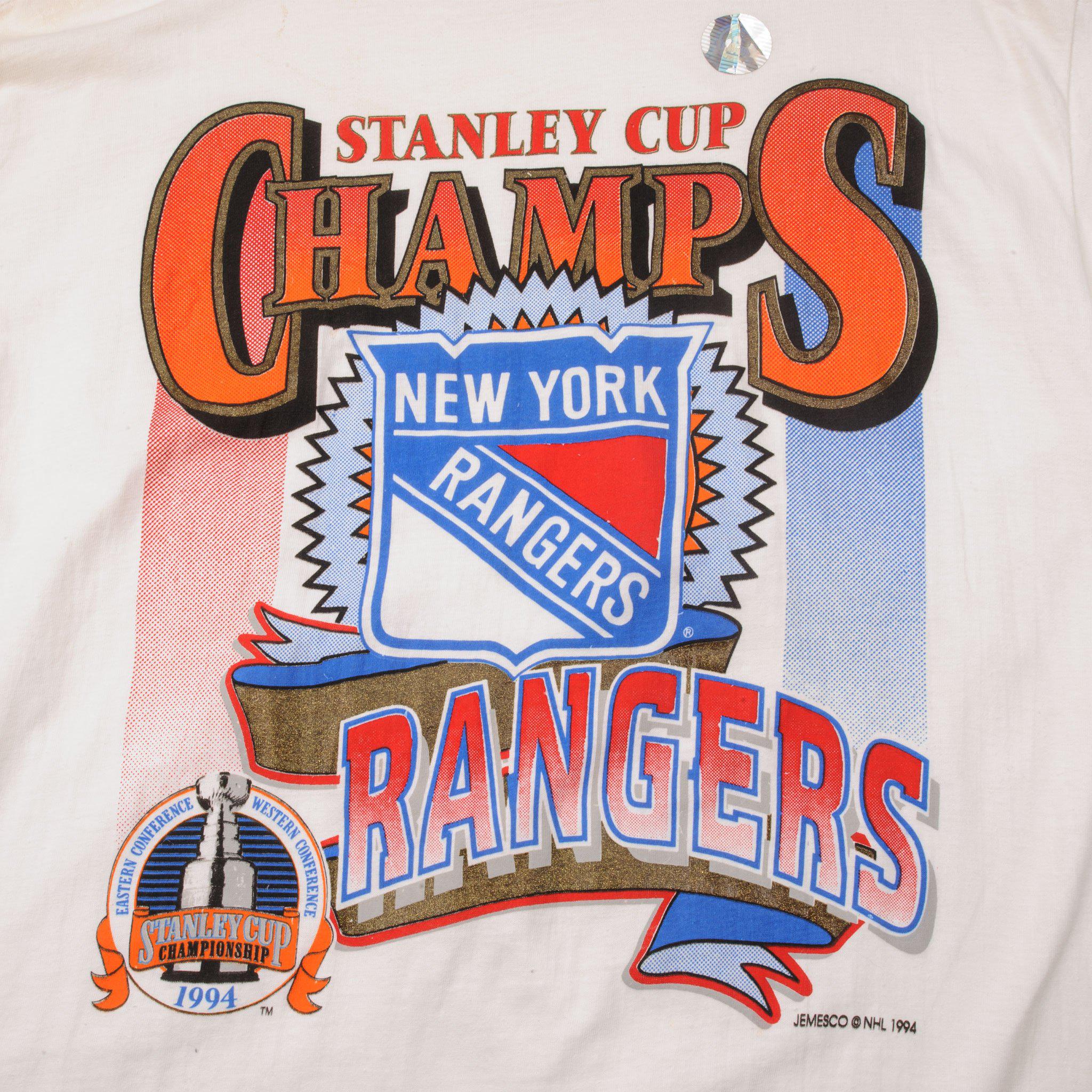 Vintage 1994 Stanley Cup Champion New York Rangers T-shirt Made in USA