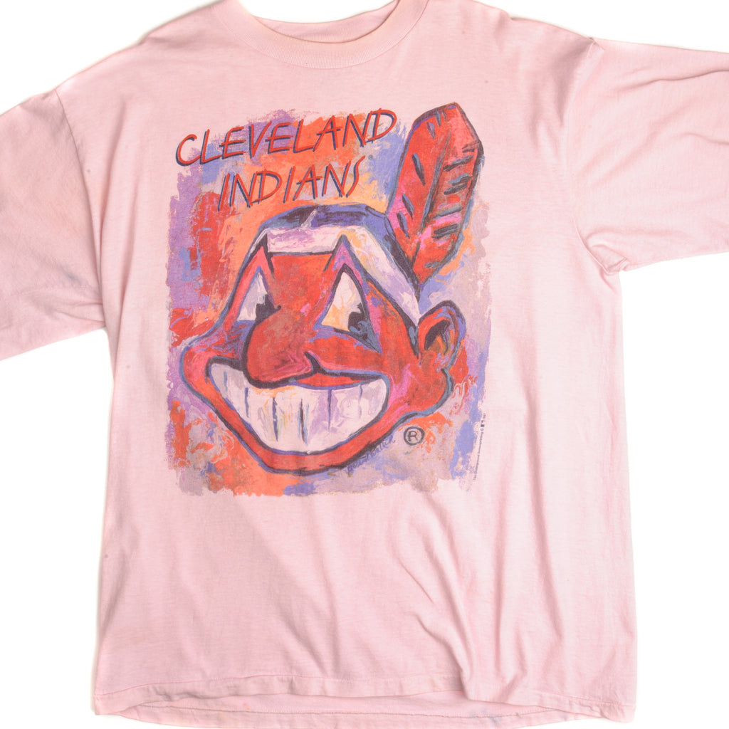 VINTAGE MLB CLEVELAND INDIANS TEE SHIRT 1997 SIZE XL MADE IN USA