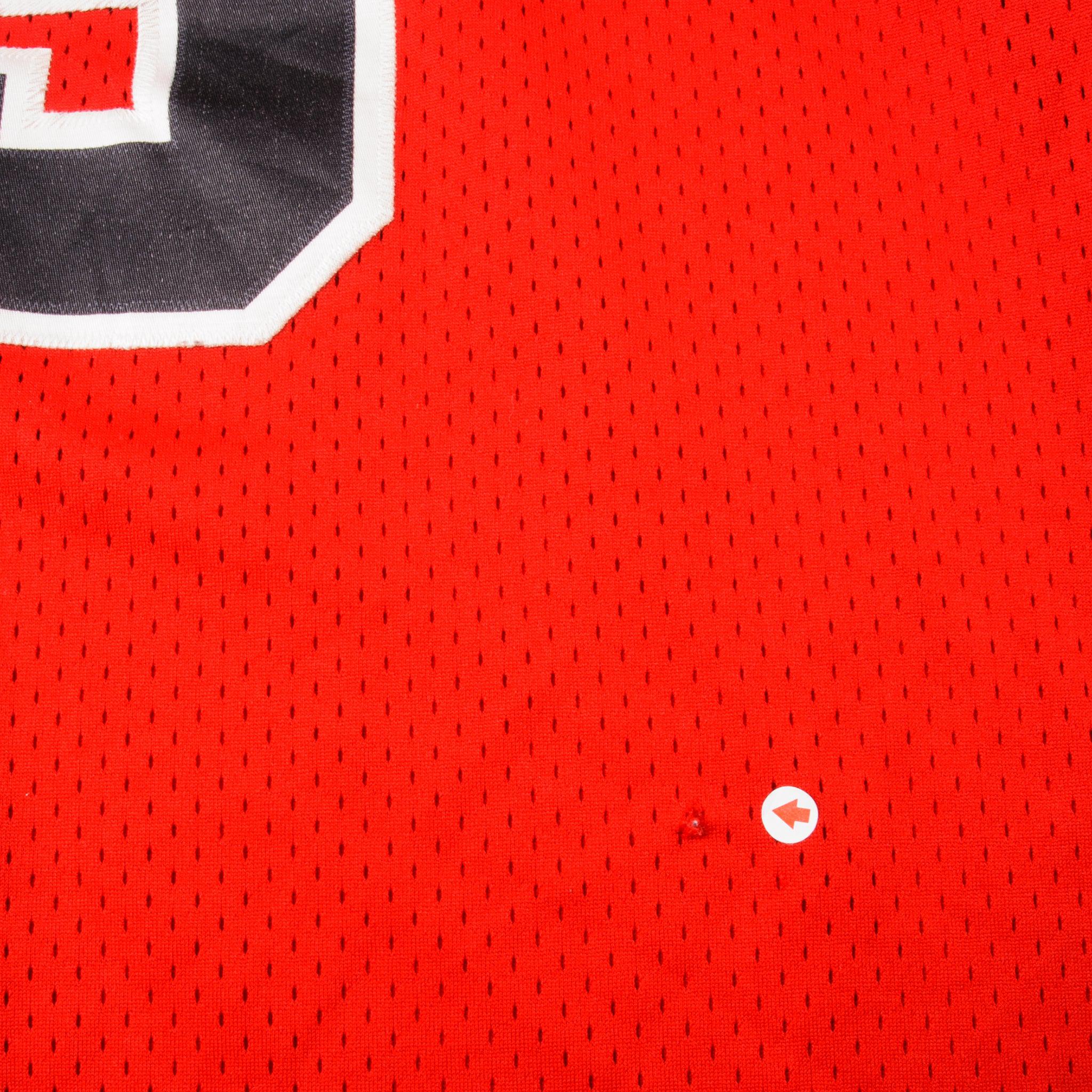 VTG Team Nike Chicago Bulls #23 Michael Jordan Jersey Black Red Striped Sz  52