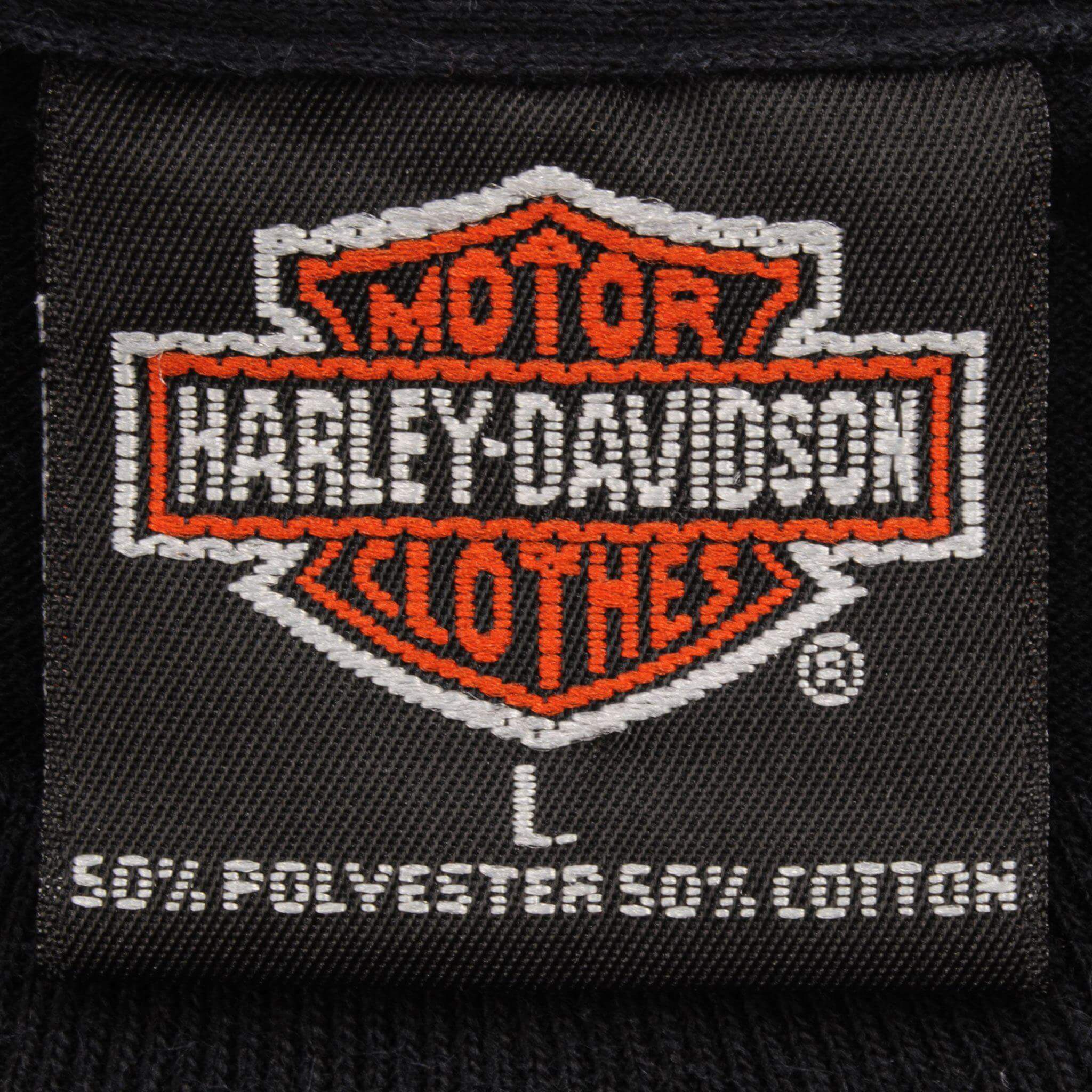 VINTAGE IRIDESCENT HARLEY DAVIDSON TEE SHIRT 1990 SIZE LARGE MADE IN USA