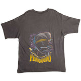 Vintage NHL Pittsburgh Penguins Nutmeg Mills Tee Shirt 1990s Size X-Large Made In USA With Single Stitch Sleeves.