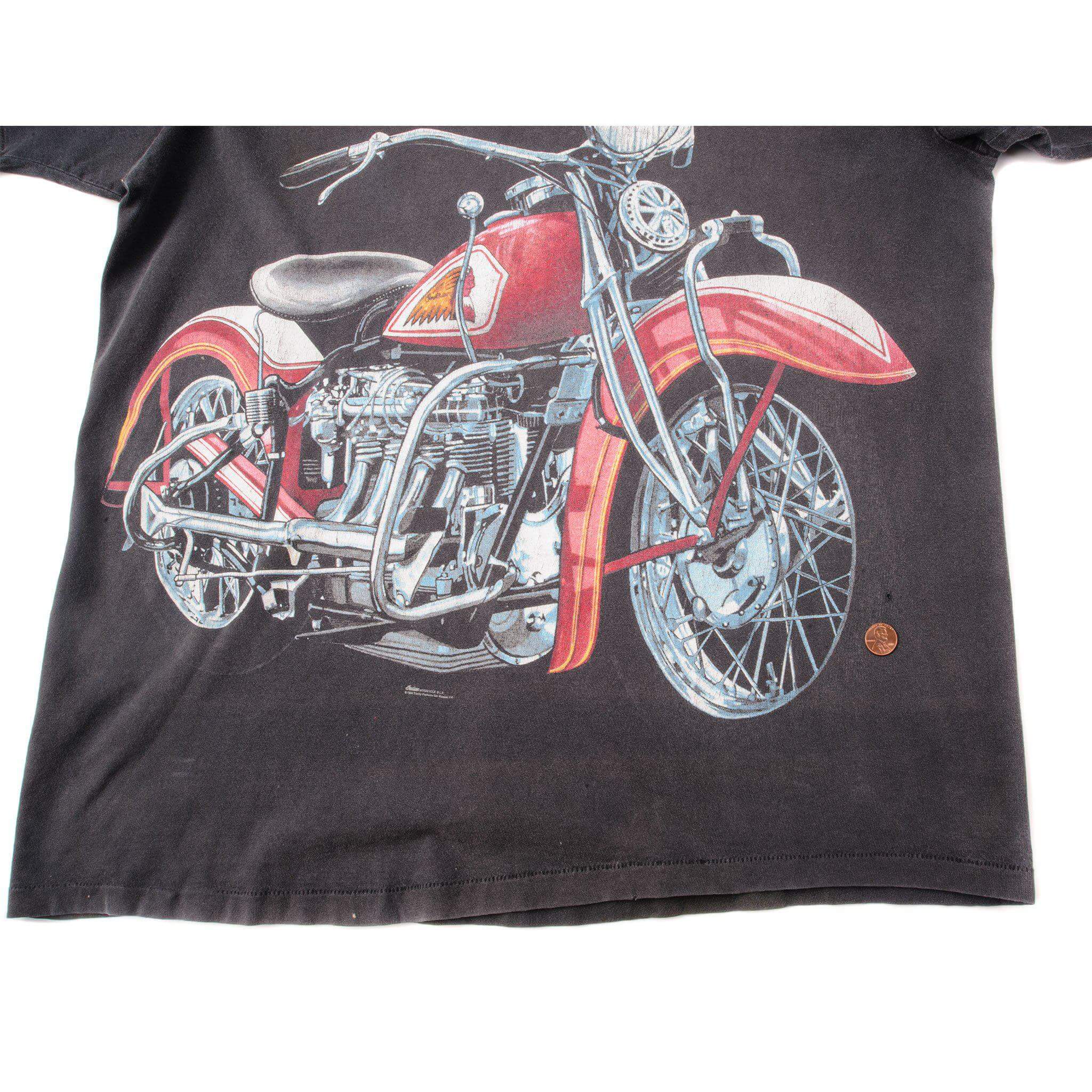 VINTAGE INDIAN MOTOCYCLE TEE SHIRT 1995 SIZE LARGE MADE IN USA