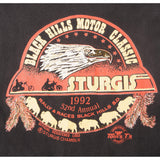 VINTAGE BLACK HILLS MOTOR CLASSIC STURGIS TEE SHIRT 1992 SIZE LARGE MADE IN USA
