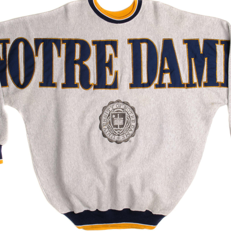 VINTAGE UNIVERSITY OF NOTRE DAME SWEATSHIRT SIZE 2XL MADE IN USA