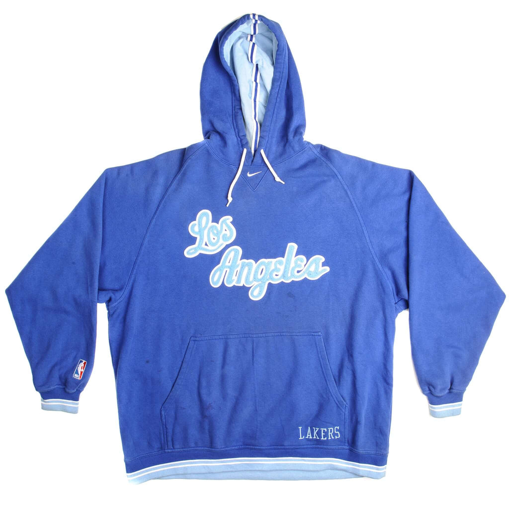 VINTAGE NIKE NBA LOS ANGELES LAKERS HOODIE SWEATSHIRT SIZE