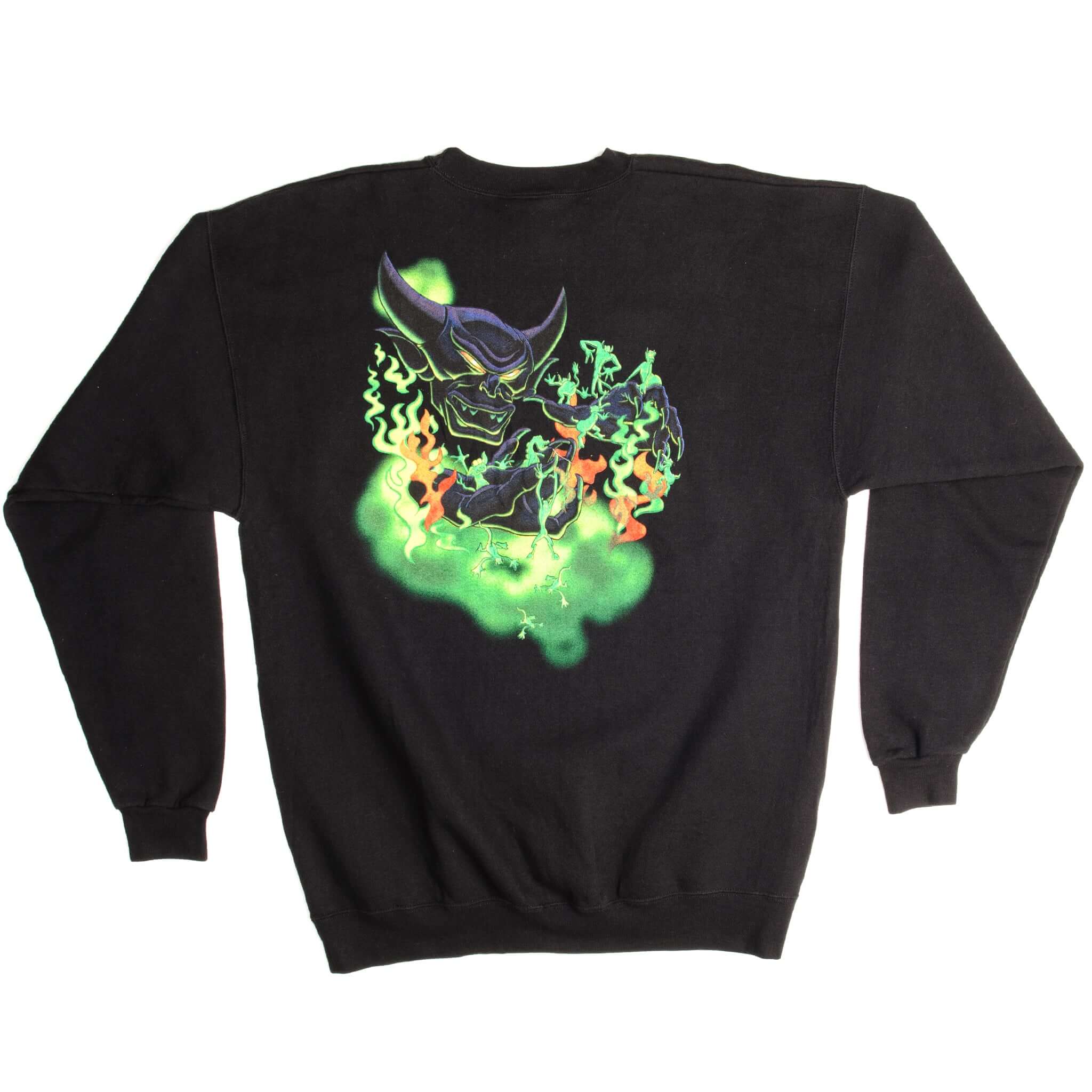 Vintage Disney Villains Chernabog From Fantasia Mickey Inc Sweatshirt Size XLarge Made In USA.