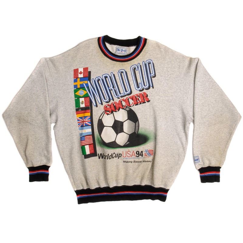Vintage Soccer World Cup USA 94 The Game Sweatshirt 1990s Size XLarge.
