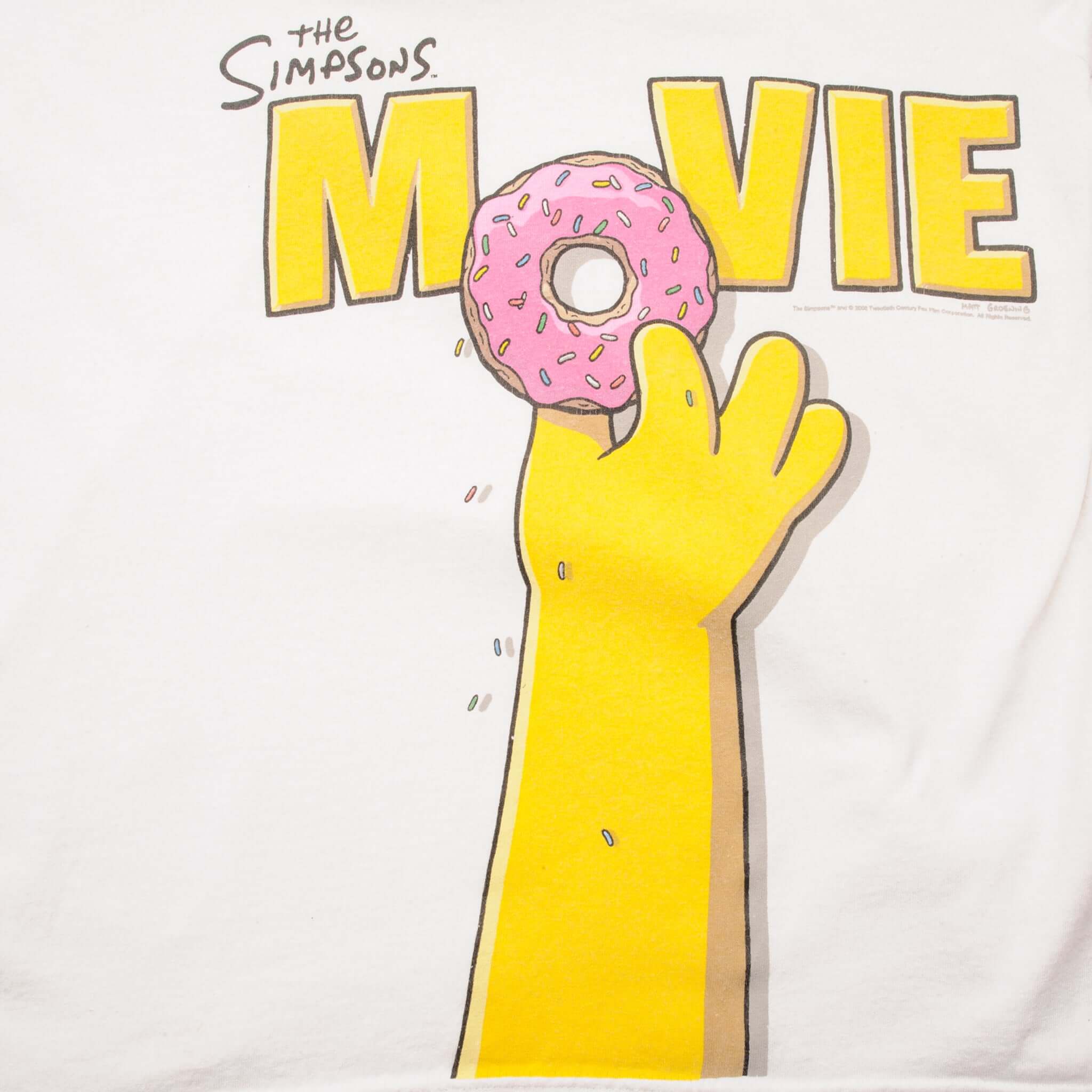 VINTAGE THE SIMPSONS MOVIE TEE SHIRT SIZE 2XL