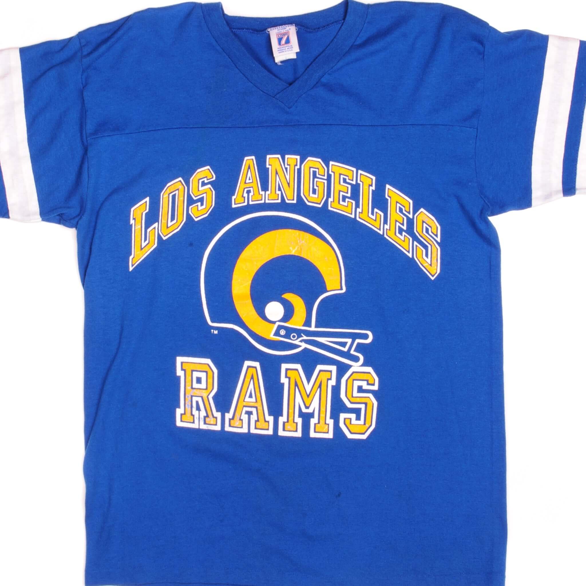 VINTAGE NFL LOS ANGELES RAMS TEE SHIRT 1980s SIZE MEDIUM MADE IN USA ...