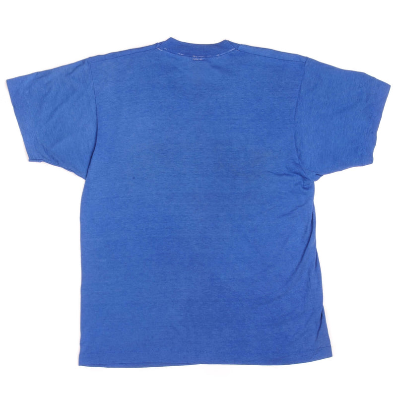 Vintage Champion MLB NY Mets Tee Shirt Early 1980s Size Medium Made In USA With Single Stitch Sleeves.