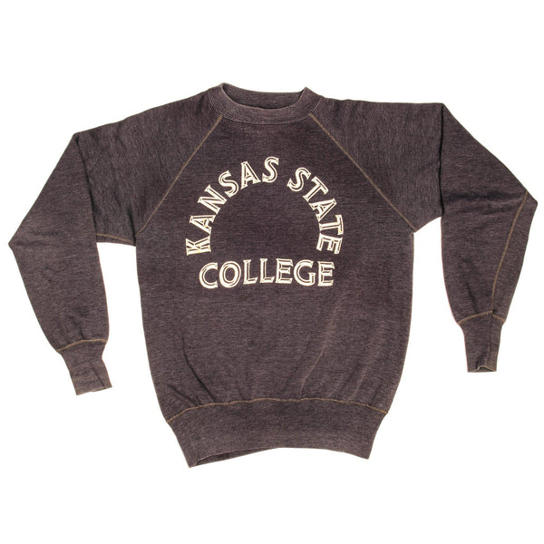 Vintage Champion Kansas State College Sweatshirt Mid 1960'S Size Large Made In USA.