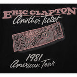 VINTAGE ERIC CLAPTON ANOTHER TICKET AMERICAN TOUR 1981 TEE SHIRT SMALL MADE USA