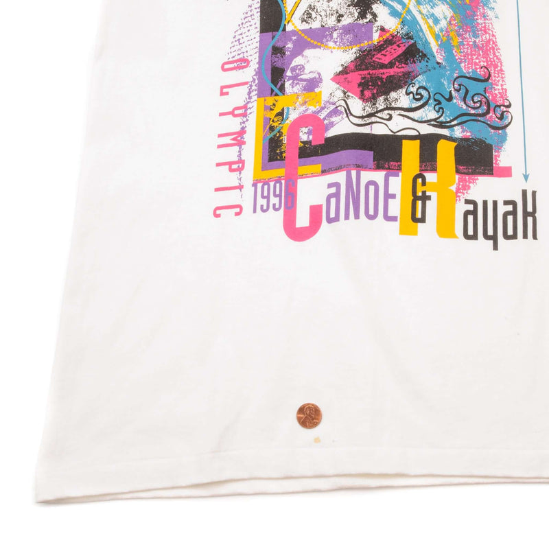 VINTAGE OLYMPIC GAMES ATLANTA 1996 TEE SHIRT SIZE MEDIUM DEADSTOCK
