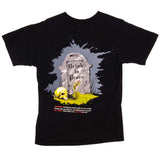 Vintage Black Death Vodka And Slash (Guns N' Roses) Collaboration The Brockum Group Tee Shirt 1992 Size Medium Made In USA With Single Stitch Sleeves.