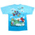 Vintage Tie-Dye The Grateful Dead Liquid Blue Tee Shirt 2000 Size Medium Made In USA With Single Stitch Sleeves.