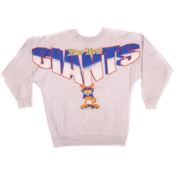 Vintage NFL New York Giants & Garfield Garment Graphics Sweatshirt 1994 Size Large Made In USA