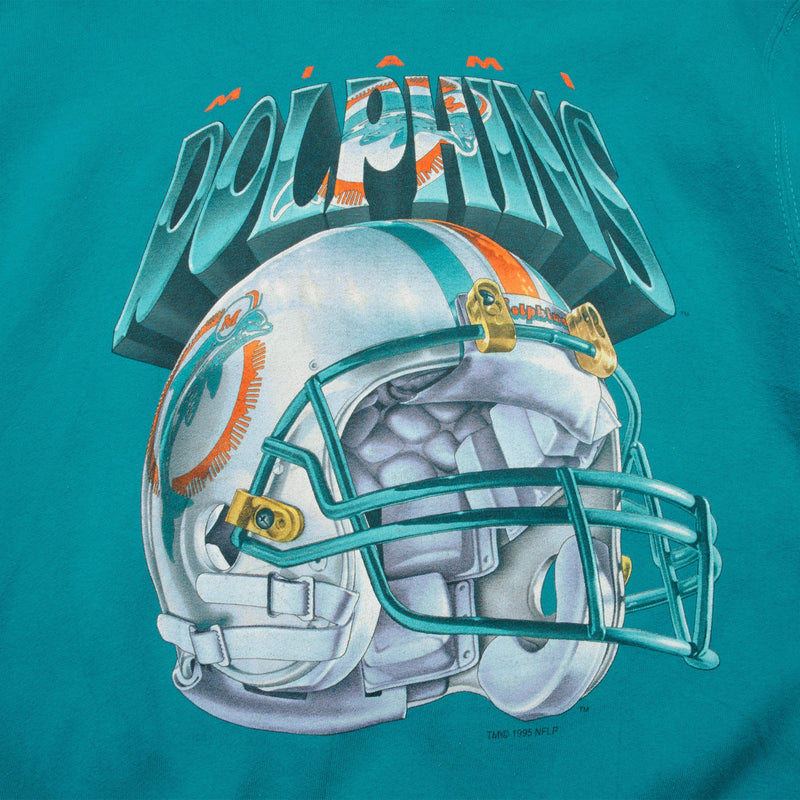 VINTAGE NFL MIAMI DOLPHINS SWEATSHIRT 1995 SIZE LARGE MADE IN USA