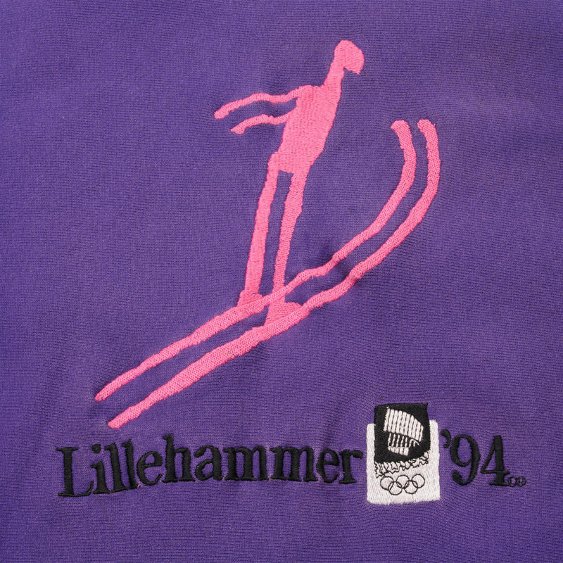 VINTAGE CHAMPION REVERSE WEAVE LILLEHAMMER WINTER OLYMPICS 1994 SWEATSHIRT SIZE LARGE MADE IN USA