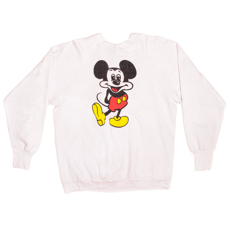 Vintage Disney Mickey Sweatshirt 1980s Size XLarge Made In USA.