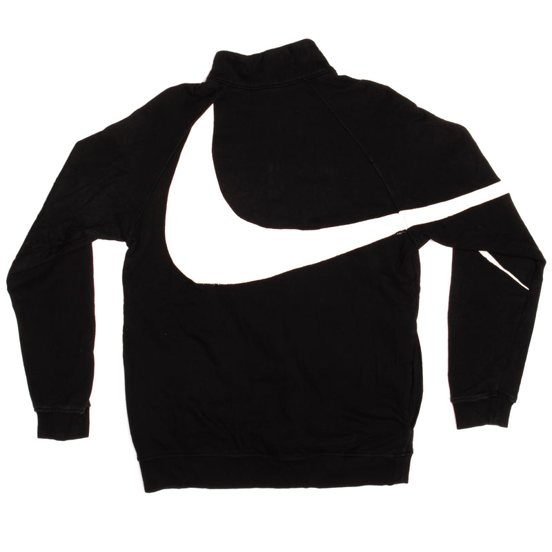 Vintage Nike Team Big Swoosh 1/4 Zip Sweatshirt Size Large.