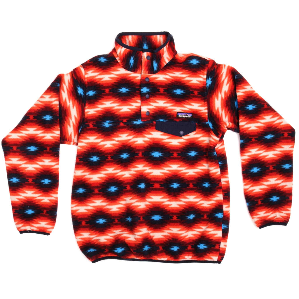 Vintage Patagonia Synchilla Snap-T Fleece Aztec Pullover Size Women Small.  RN : 51884 ; STY : 25455FA15