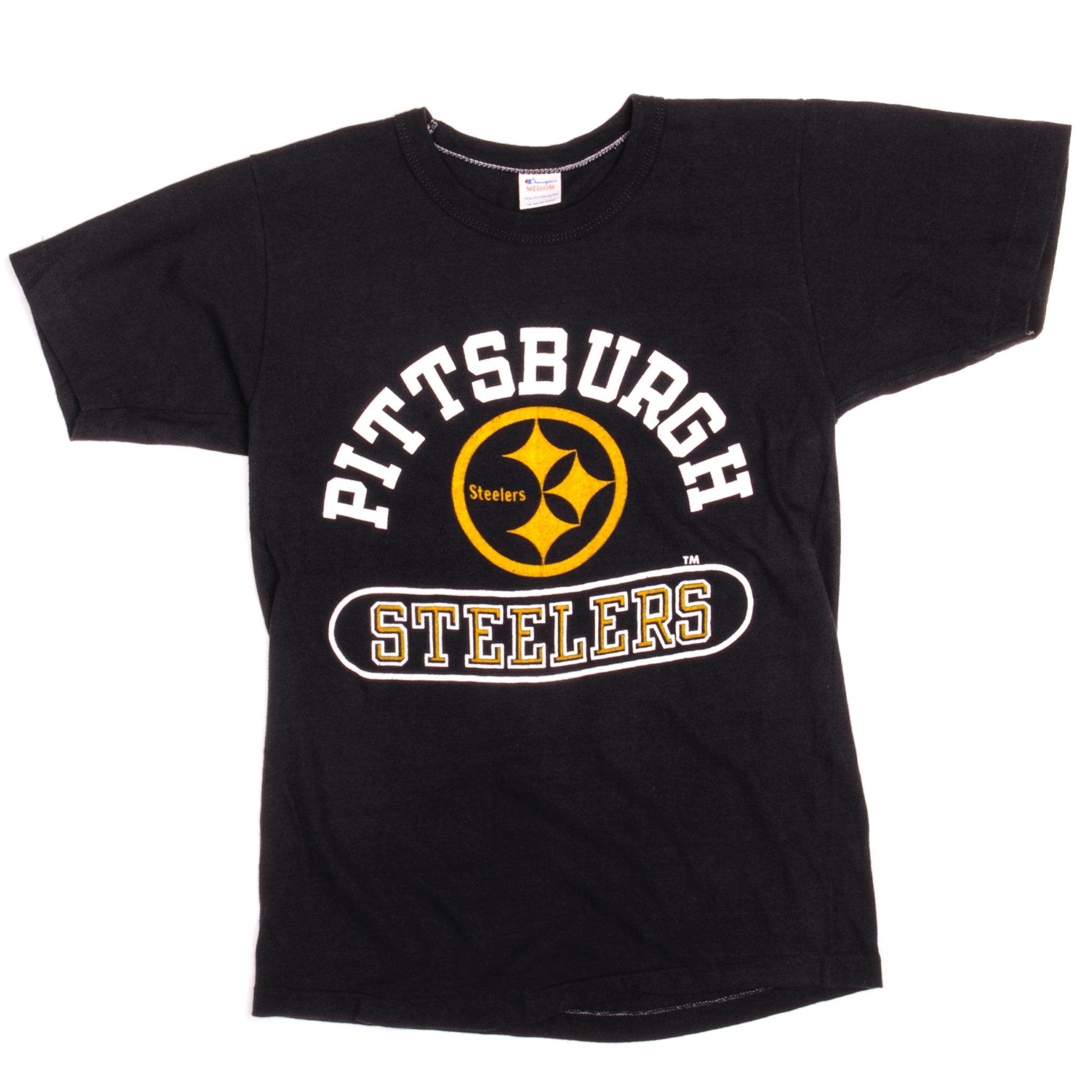 Vintage Champion NFL Pittsburgh Steelers Tee Shirt 1969-EARLY 1980s Size Xs Made in USA