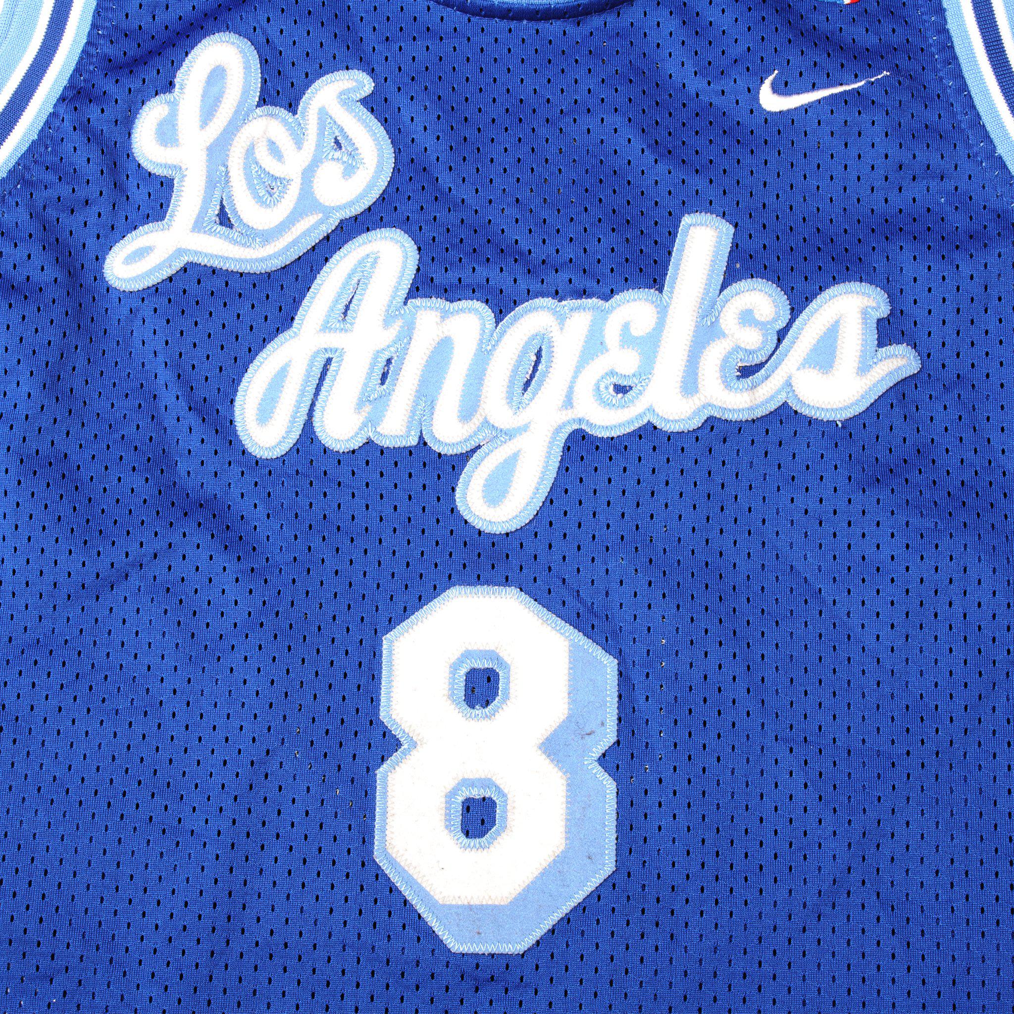 Vintage Nike Rewind KOBE BRYANT #8 Los Angeles LA Lakers Jersey Size Large  youth